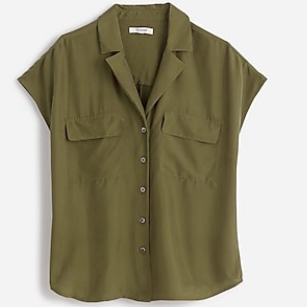 Madewell Drapey Silk Shirt